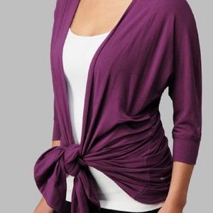 LULULEMON NAMASTE CARDIGAN/WRAP in PURPLE